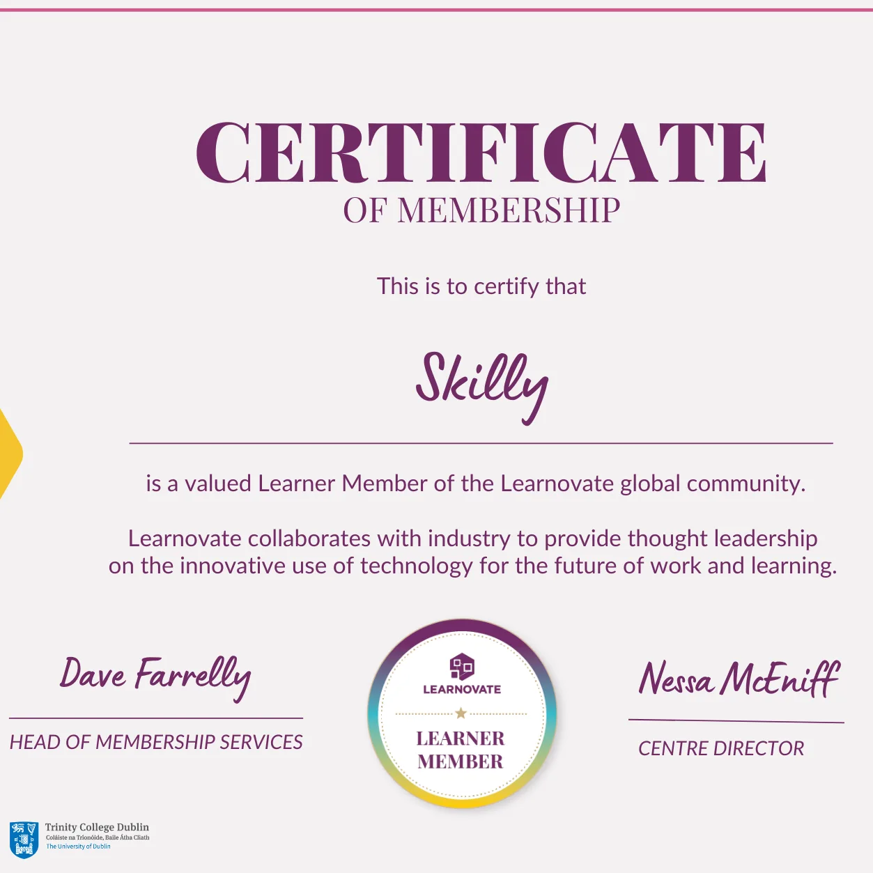 Skilly join  Learnovate, A Global Edtech Research Community focussed on the Innovative use of Technology in Learning